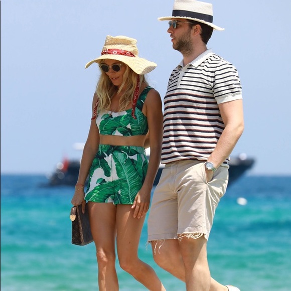 NWOT Dolce&Gabbana Banana Leaf-Print Sheath Dress - Picture 14 of 16